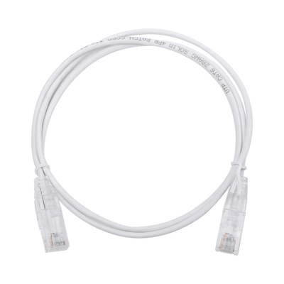 Cable de red utp patch cord 1 mt cat 6 blanco