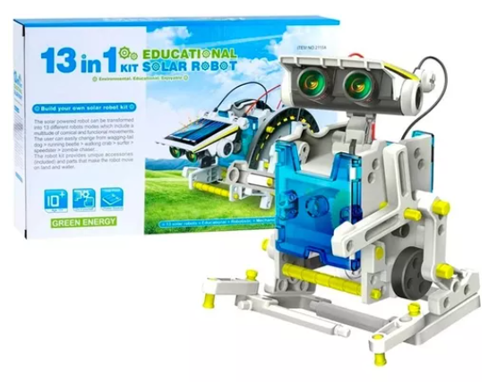 Kit Robot Solar 13 En 1 – Sumador. Robótica y electrónica.