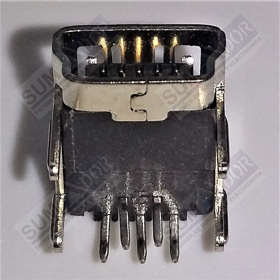Conector USB tipo Mini-B para soldar – Sumador