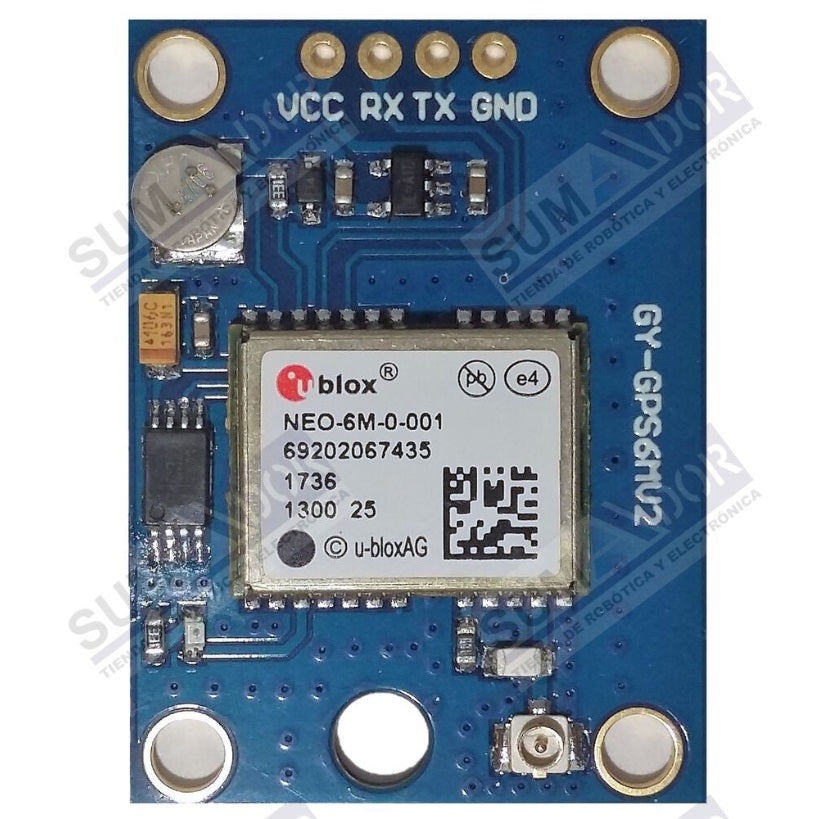 Módulo GPS UBLOX NEO-M8N con antena