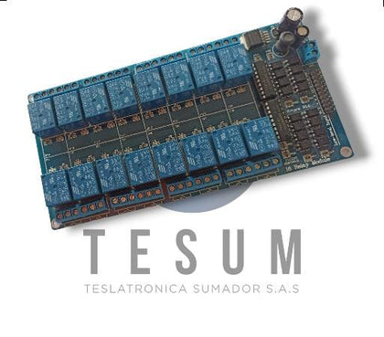 Módulo Relay 16 canales 5V