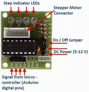 Motor paso a paso 28byj-48 +  controlador ULN2003 para Arduino