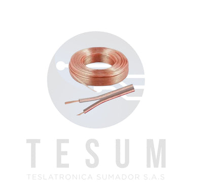 Cable Dúplex Trasparente  2x16 des/Oxigenado x Metros