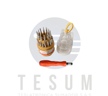 Juego De  Destornilladores 31 En 1