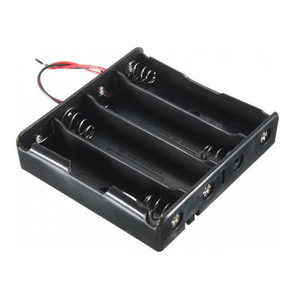 Porta Pila para 4 Baterías 18650