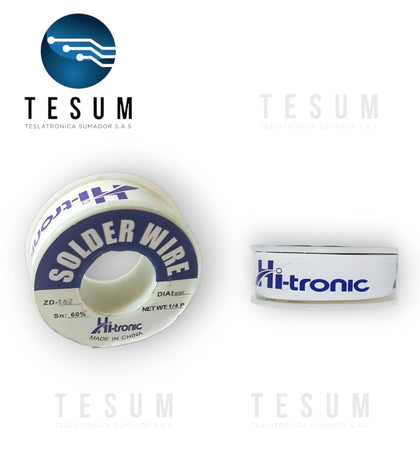 Soldadura de estaño 60/40-1mm-1/4 lb