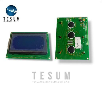 Pantalla LCD 128X64 monocromático azúl