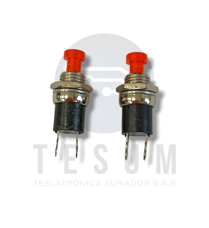 Mini Suiche Pulsador Rojo NA