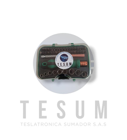 Kit de destornilladores y herramientas de tipo profesional 47 piezas en 1.