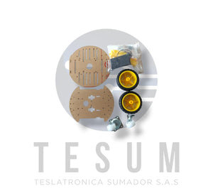 Kit   De Chasis Seguidor De Linea 2 Motores 2 Bases De Chasis 2WD RT-4