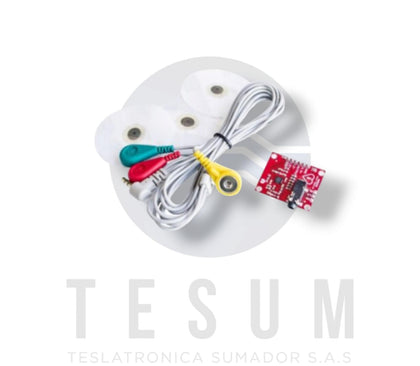 Kit Monitor de Frecuencia Cardíaca Electrocardiógrafo ECG AD8232