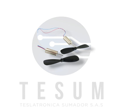 Motor de CC Sin Núcleo Con Hélice