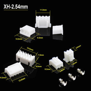 Kit de conectores de terminales TJC3 de 230 piezas, XH2.54 mm, 2/3/4/5 pines
