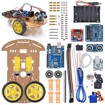 Kit  robot inteligente evasor de obstaculo  2WD