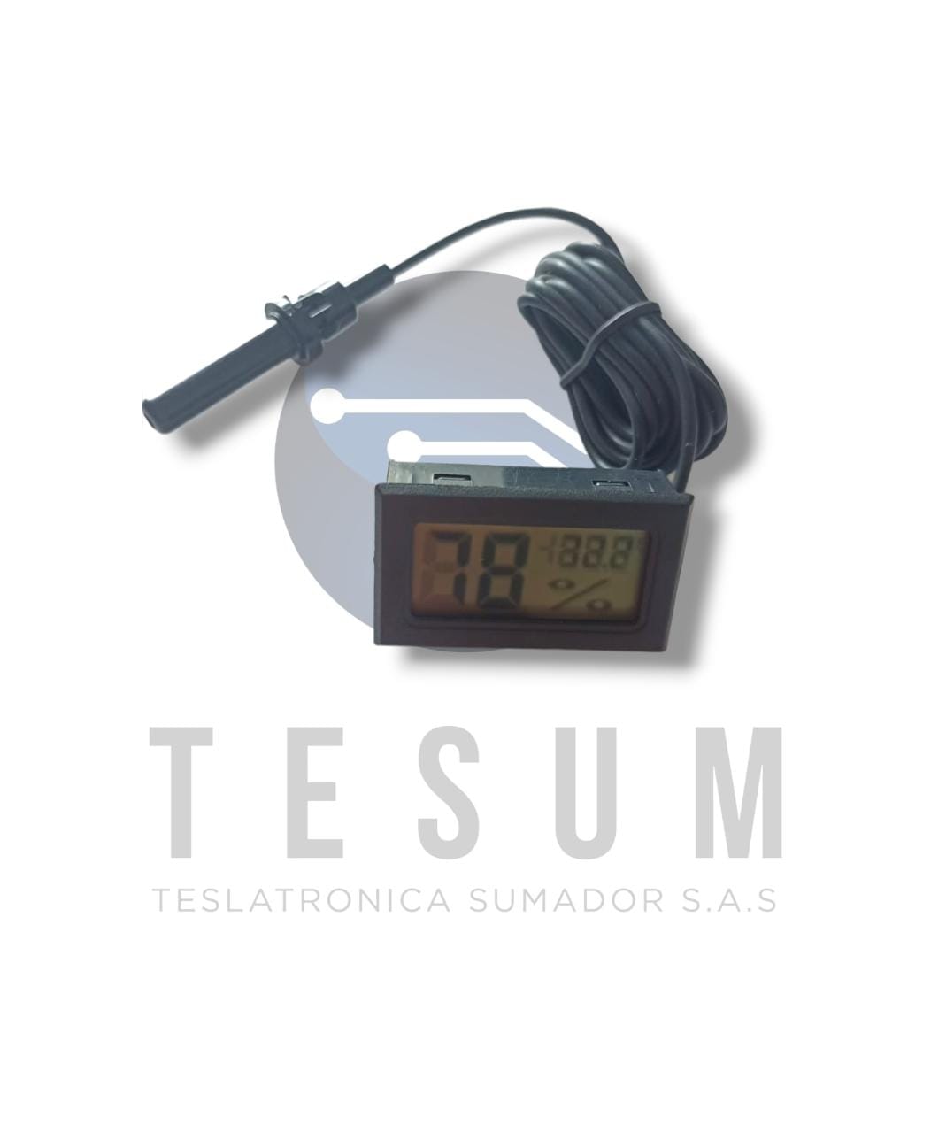 Mini Medidor de Temperatura y Humedad (Termómetro de Higrómetro)Baterí –  Sumador