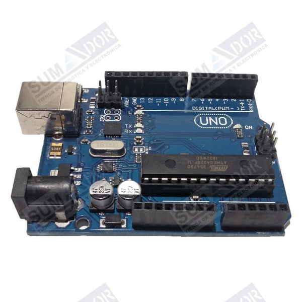 Sumador Arduino Codigo Arduino UNO R3 CH340 + Cable – Sumador. Robótica y electrónica.