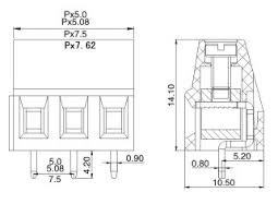 Bornera KF128 (3 pines)