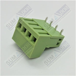 Bornera desarmable en ángulo