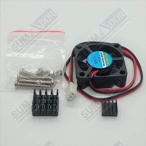 Carcasa para Raspberry PI con ventilador y disipadores