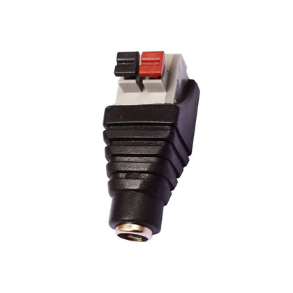 Conector JACK hembra con bornera tipo clip