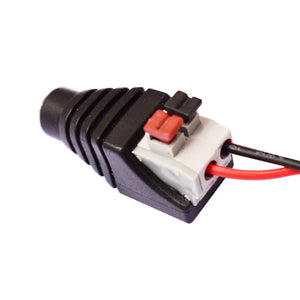 Conector JACK hembra con bornera tipo clip