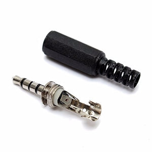Conector jack de audio macho 4 polos 3.5mm estéreo