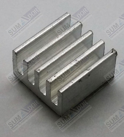 Disipador de aluminio 9mm x 9mm x 5mm