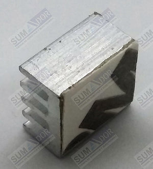 Disipador de aluminio 9mm x 9mm x 5mm