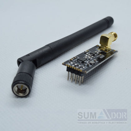 Módulo tranceptor inalámbrico NRF24L01+PA+LNA con antena
