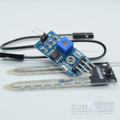 Sensor de humedad de suelo resistivo