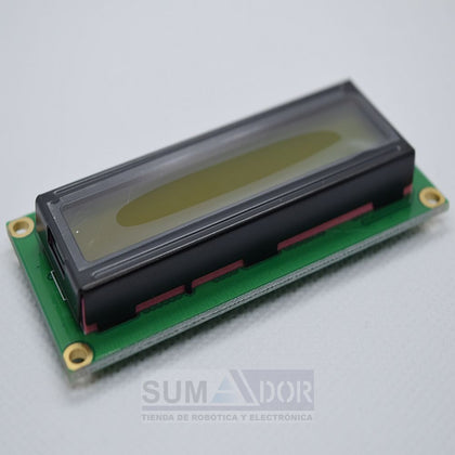 Display LCD 2x16 monocromático verde