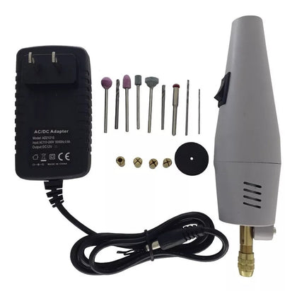 Motortool con juego de brocas y fresas