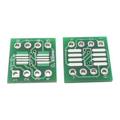 PCB adaptador de SOP8/MSOP8/SOIC8/TSSOP8 a DIP8