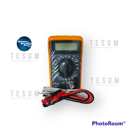 Multimetro digital UDT-838EZ con protector plástico