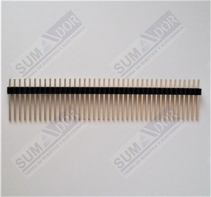 Regleta macho 40 pines 1.27mm de separación