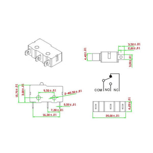 Suiche fin de carrera KW11-4 con rodillo