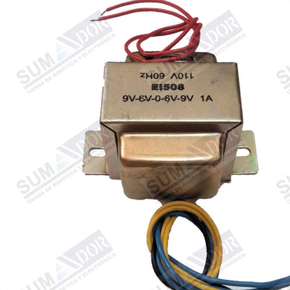 Transformador +9V +6V 0V -6V -9V,